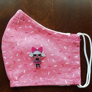 Face Mask ADULT Removable Sugar Sprinkles Girl